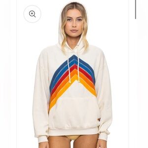 Aviator Nation Cream Hoodie brand new with tags